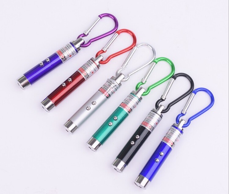 

New Arrival Multi-functional Mini 3 in1 LED Laser Light Pointer Key Chain Flashlights Torch Flashlight Money Detector Light 2022