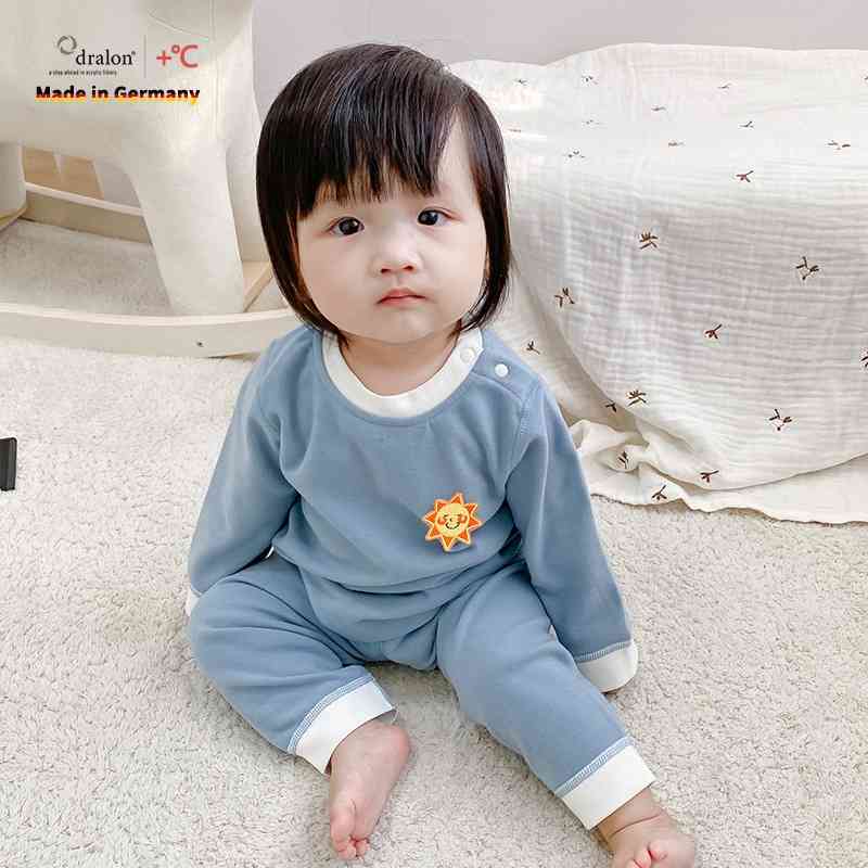 2020 new children's Teflon thermal underwear set and winter long sleeve split heat base clothes autumn pants