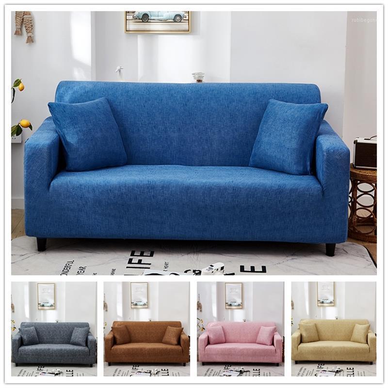 

Chair Covers Claroom Solid Color Couch Cover L-shaped Sofa Dust Elastic For Living Room CE84#