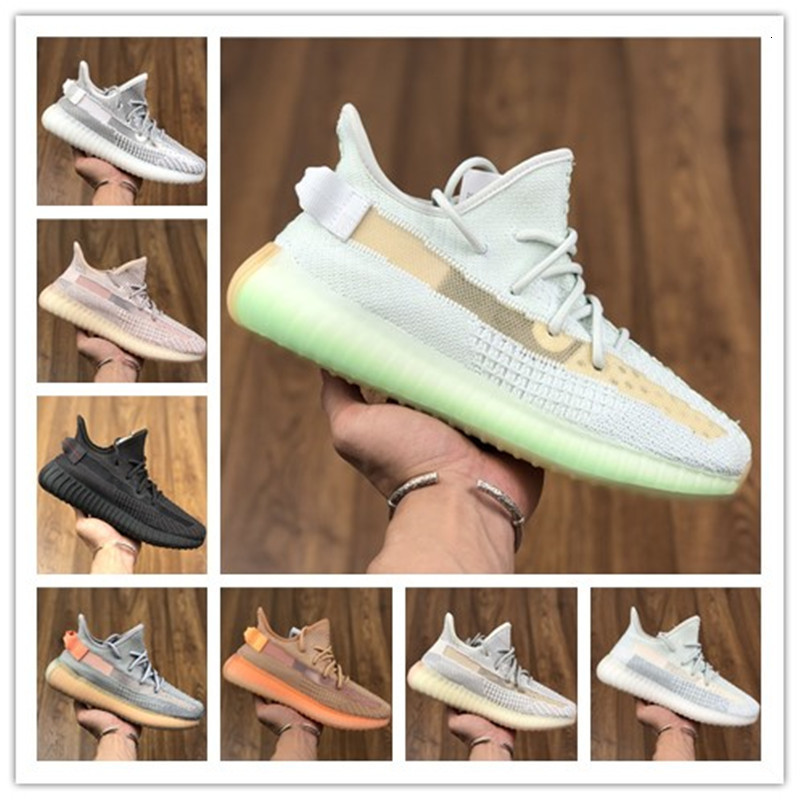 

High quality Kanye Running Shoes zapatillas West Israfil Cinder Desert Sage Earth Tail Light Zebra Womens Mens Trainers Sneakers, Colors5 reflective
