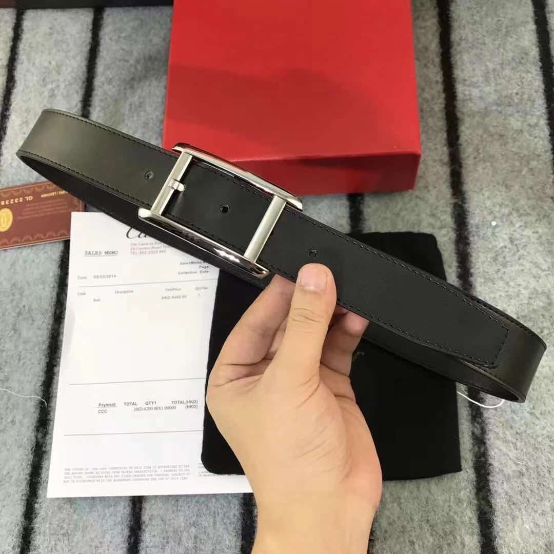 

2021 Fashion Womens Big buckle genuine leather belt with box designer men women high quality mens belts, Black;brown