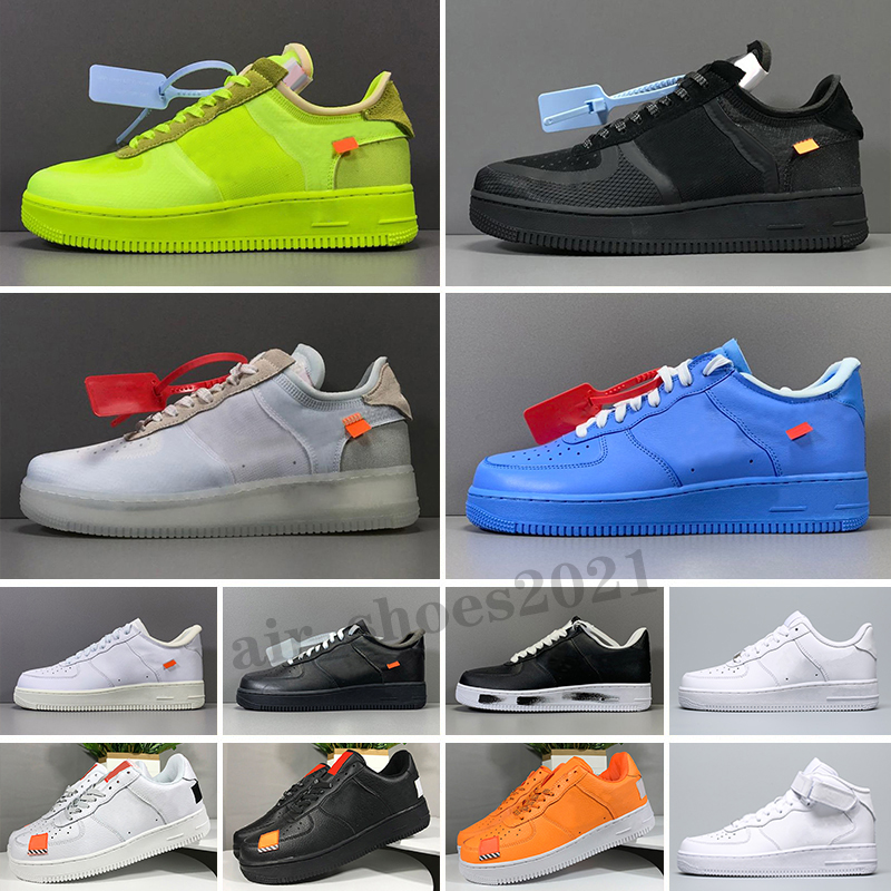 

Top quality Running Shoes 1 Off MCA Blue White Red Silver Metallic Mens women Volt 2.0 Low black green, Color 15