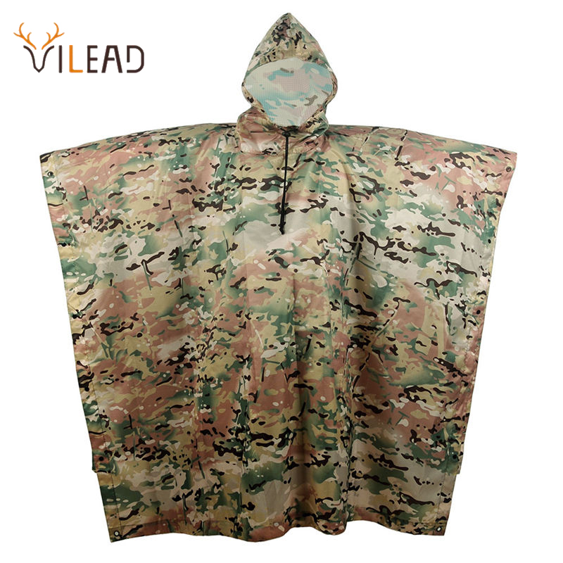 

VIEAD Poyester Impermeabe Outdoor Raincoat Waterproof Women Men Rain Coat Poncho Coak Durabe Fishing Camping Tour Rain Gear
