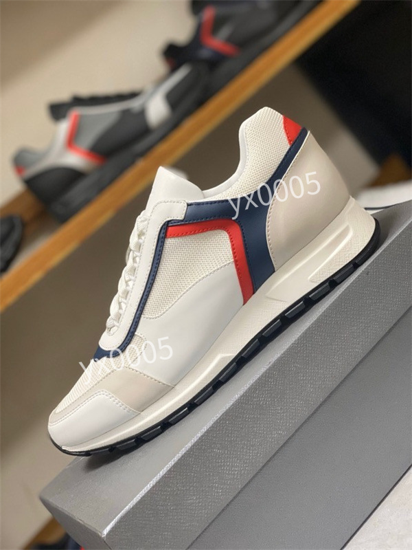 

Prad Boots top Quality Italian Designer Mens Hi Top Sneakers Italy leather Canvas Platform Trainers Black White Casual Flat Laces Shoes, 02