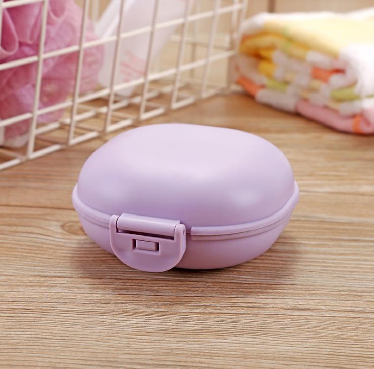 UK Stock Bathroom Smiley Face Plastic Soap Box Travel Holder Colour container 