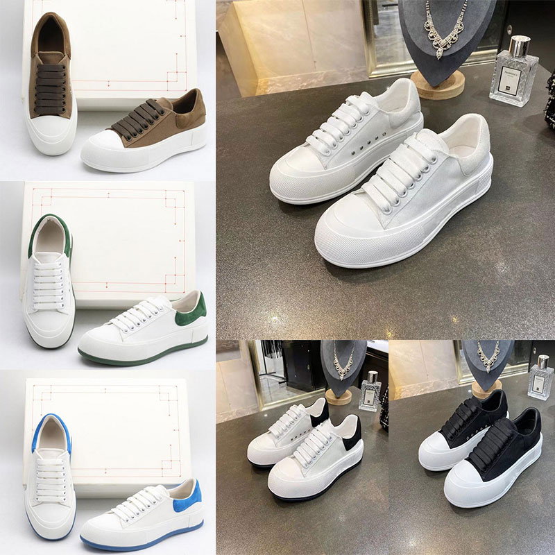 

top quality Casual Shoes With box luxury velvet womens casual shoes designer Canvas Black and white pink platform super large thick bottom espadrille flat Sneakers S, Ivory