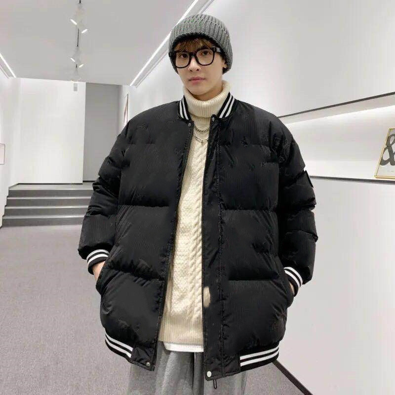 

2021 baseball uniform jacket men and women fashion warmth trend zipper, Black;brown