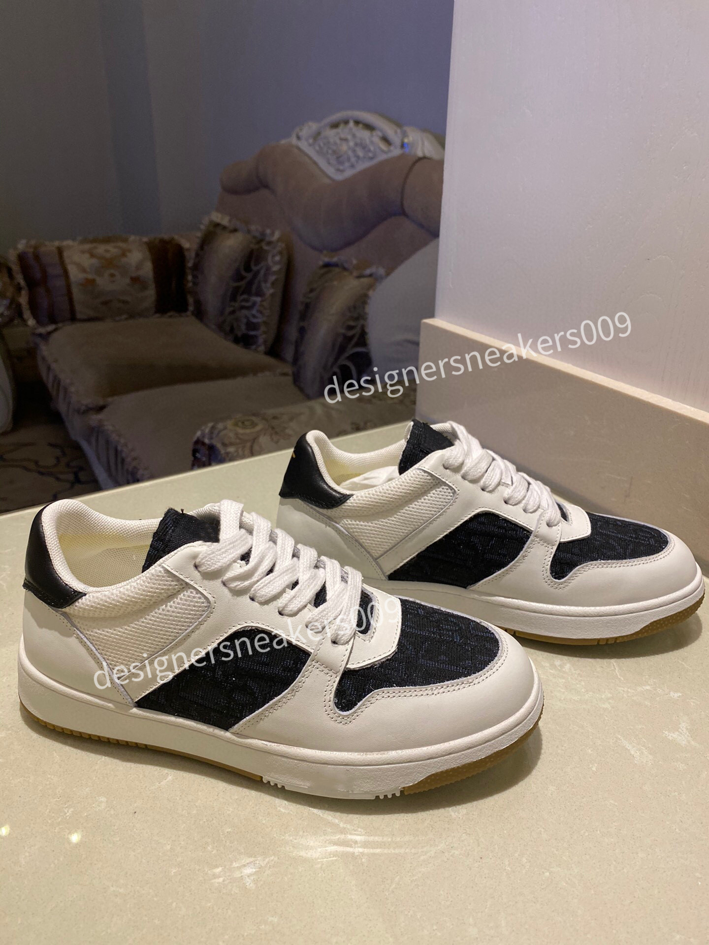 

Vintage shoes Luxury Designer Logo Print Check Cotton Sneakers men women casual canvas shoe, 01