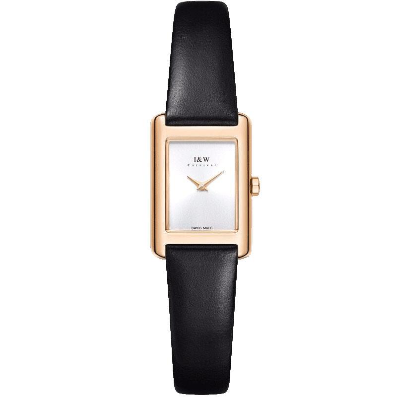 

Switzerland Brand Watch Women Fashion Quartz Watches Italy Cowhide Sapphire Relogio Feminino Rectangle Montre Femme Carnival Wristwatches, Red