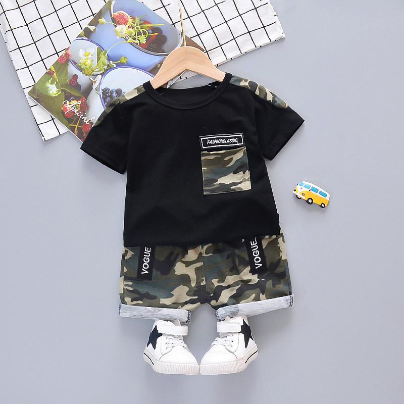 

Clothing Sets Summer Children Boys Girls Clothes Kids Cotton Camouflage T-Shirt Short Pants 2Pcs/Sets Toddler Infants Tracksuits, Babyz s micai white
