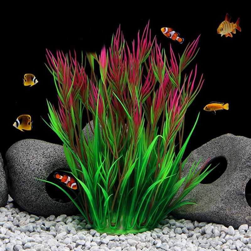 

Decorations Dorakitten Plastic Fish Tank Plant Fake Vivid Artificial Aquarium Aquatic Decoration Simulation Underwater