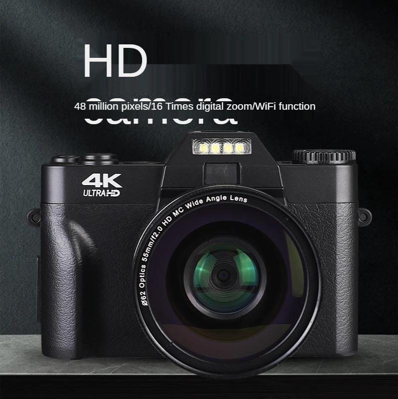 

Digital Cameras 4K HD Camera Micro Single Retro With WiFi Professional Vlog External Lens