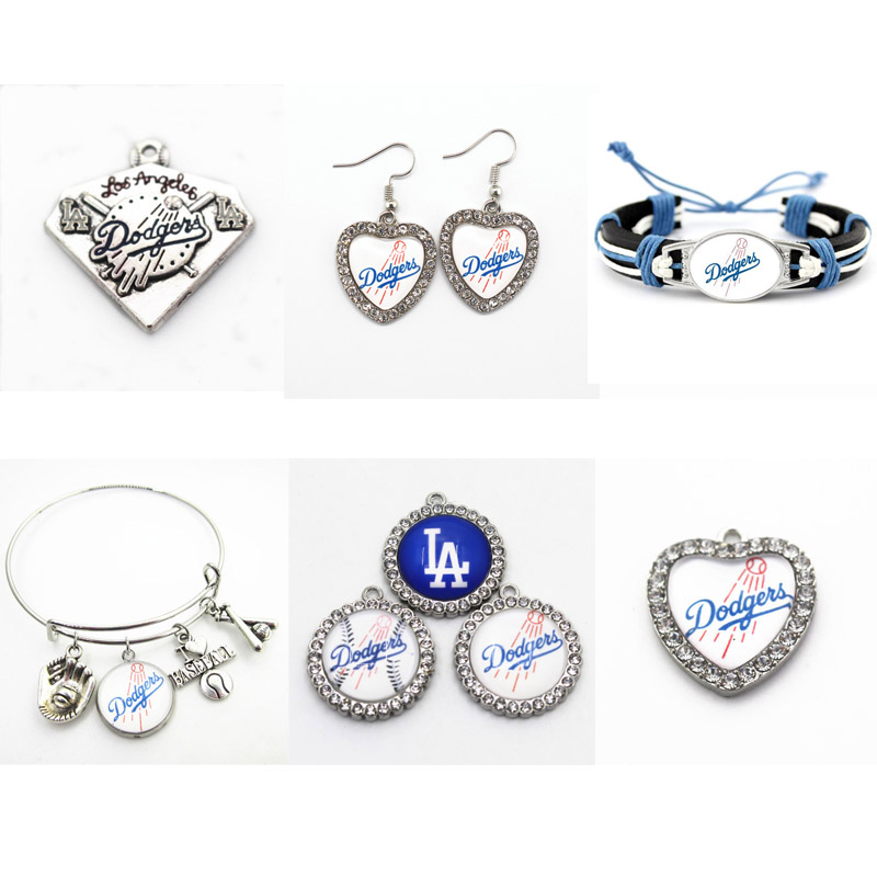 

Baseball LA Dangle Charms Mix Style DIY Pendant Bracelet Necklace Earrings Jewelry Making Accessories