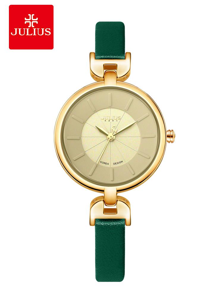 

Julishi Official Website Retro Fashion Korean Trend Simple Belt Female Watch Student Waterproof JA-864 Wristwatches, Slivery;brown
