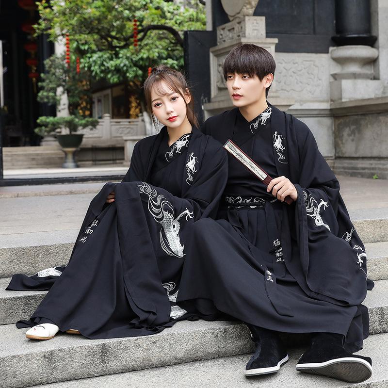 

Ethnic Clothing Kimono Dress Men Samurai Costume Cosplay Cardigan Yukata Japanese Dragon Embroidery Traditional Party Halloween