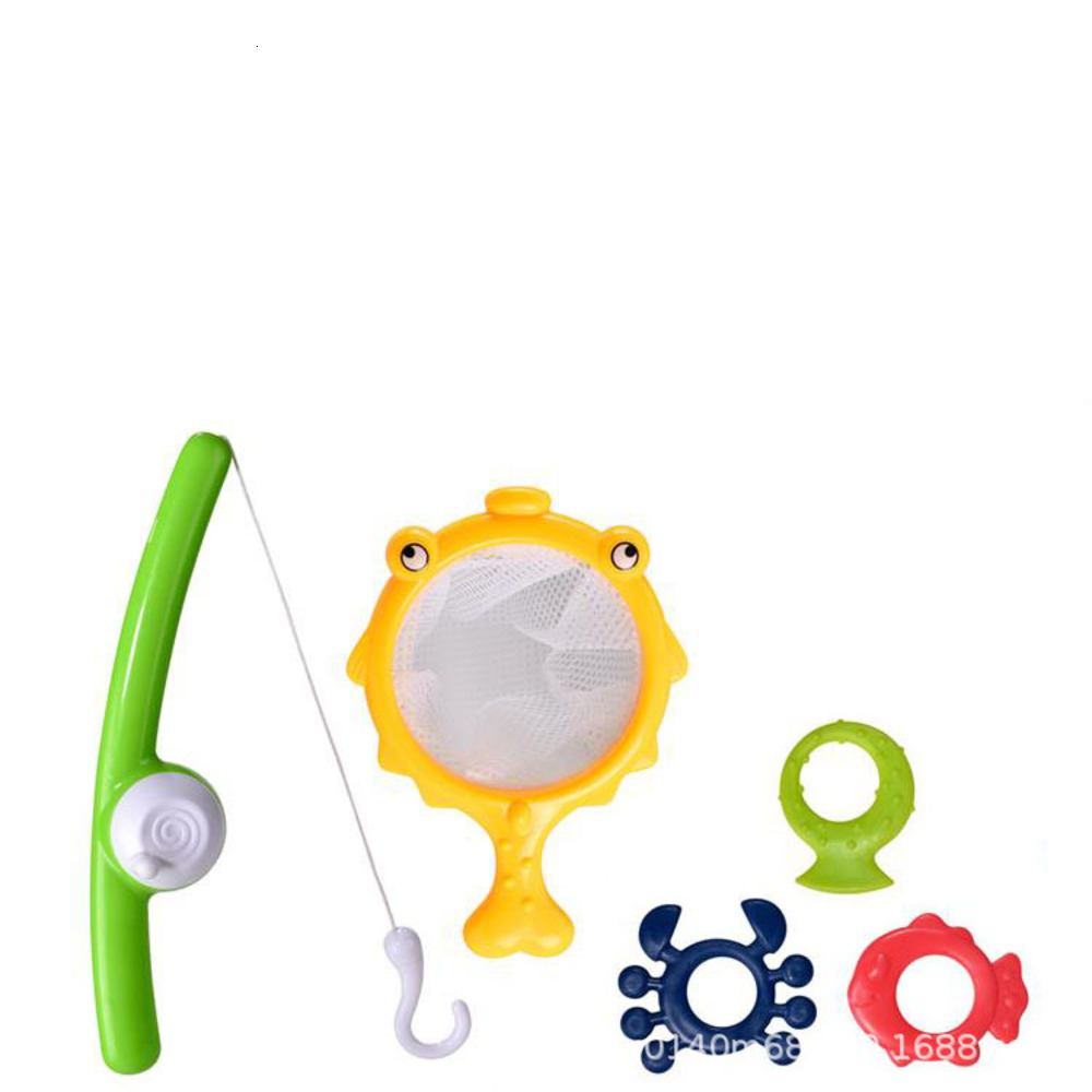 

Fishing 5-piece PVC card head bag baby bath water fishing net toys