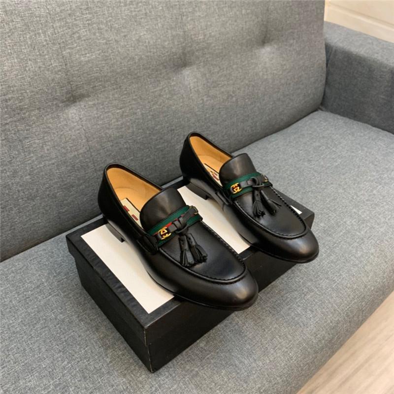 

MD 2021 Classic Business Men's Dress Shoe Fashion Elegant Formal Wedding Shoes Men Slip on Office Oxford Shoes for Mens Black Brown 11, #04
