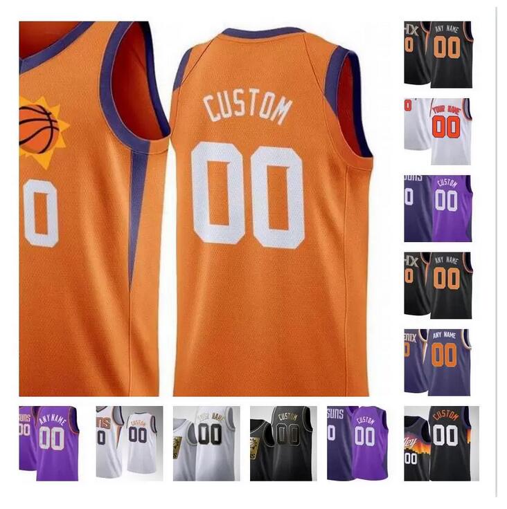 

Custom Printed Basketball Jerseys 3 Chris 1 Devin Paul Booker Deandre 22 Ayton Jae 99 Crowder Mikal 25 Bridges Dario Saric Cameron Johnson T