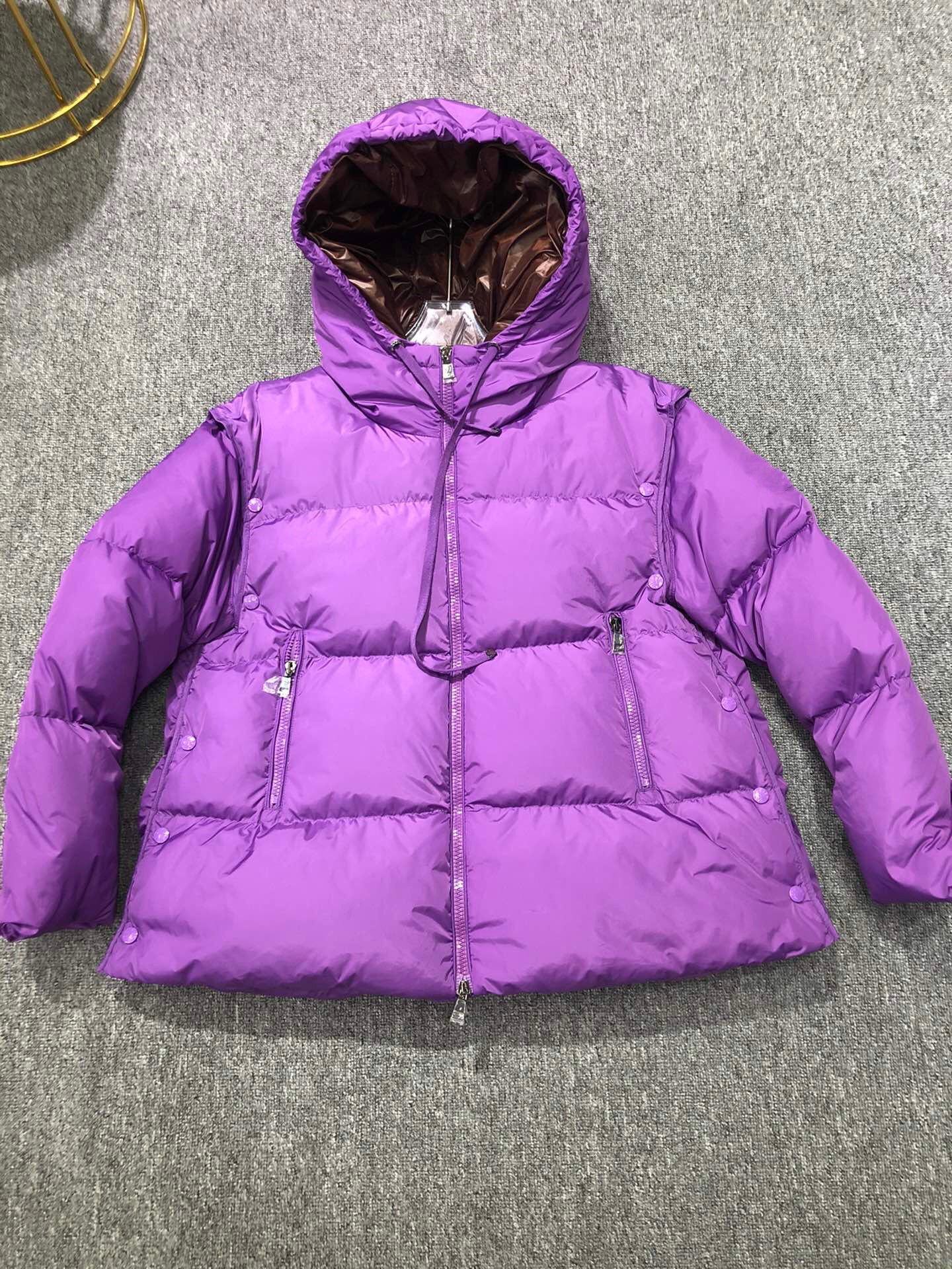 

2021 Winter mens Down jacket designers clothes womens Jackets Long Sleeve Letter Printed with Hooded Men Women high quality Fashion Clothing ag18, Purple