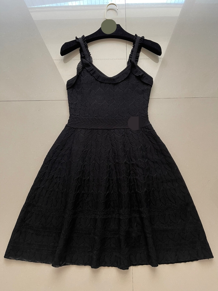 

217 2021 Runway Dress Brand Same Style Dress Sleeveless Spaghetti Strap Black Womens Clothes Luxury Fashion Dress High Quality sc, Customize