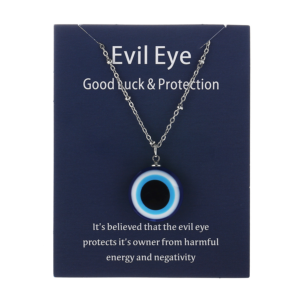 

1PC Blue Glass Evil Eye Pendants Necklace For Women Men Turkey Lucky Necklace Choker Jewelry Accessories