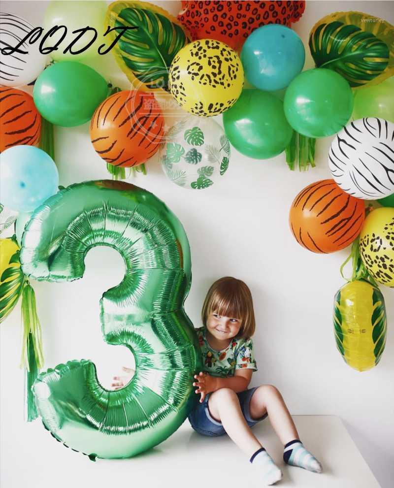 

Party Decoration Jungle Animal Foil Balloons Zoo Theme Birthday Kids Safari Decor