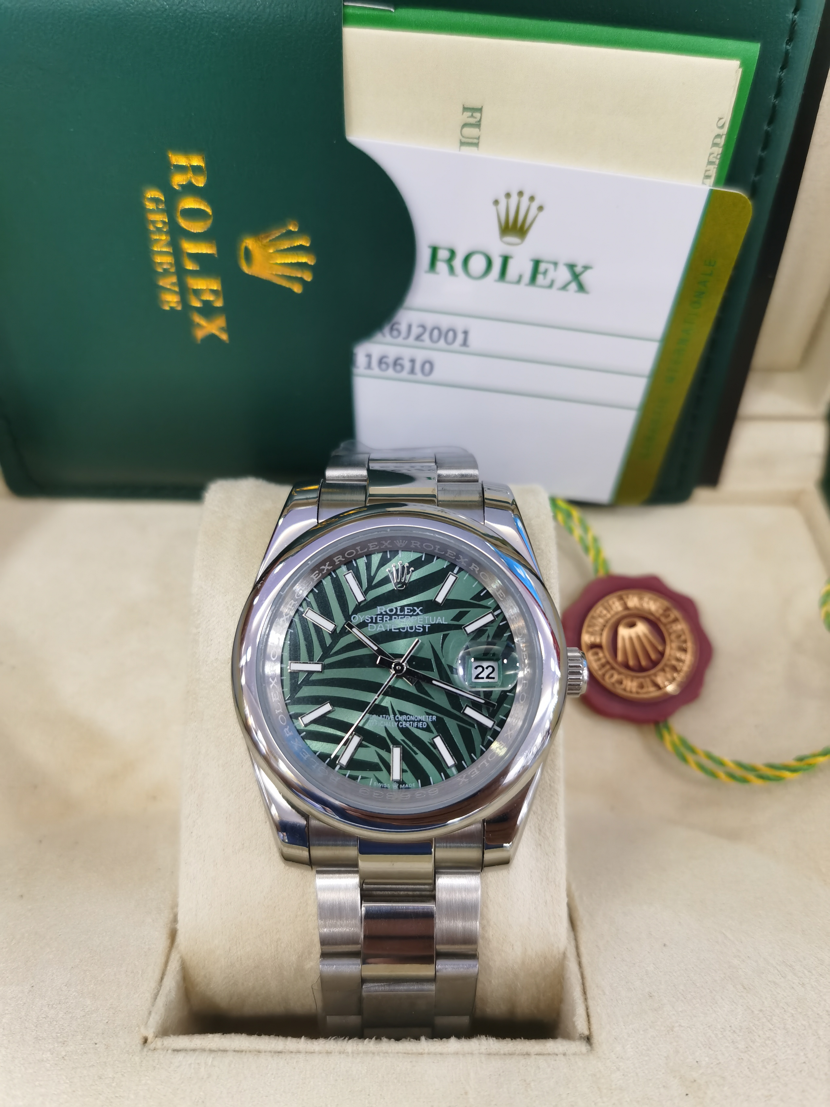 

with original box 2021 new model hight quality men watches green dial stainless steel automatic mechanical movement waterproof watch sapphir, Slivery;brown