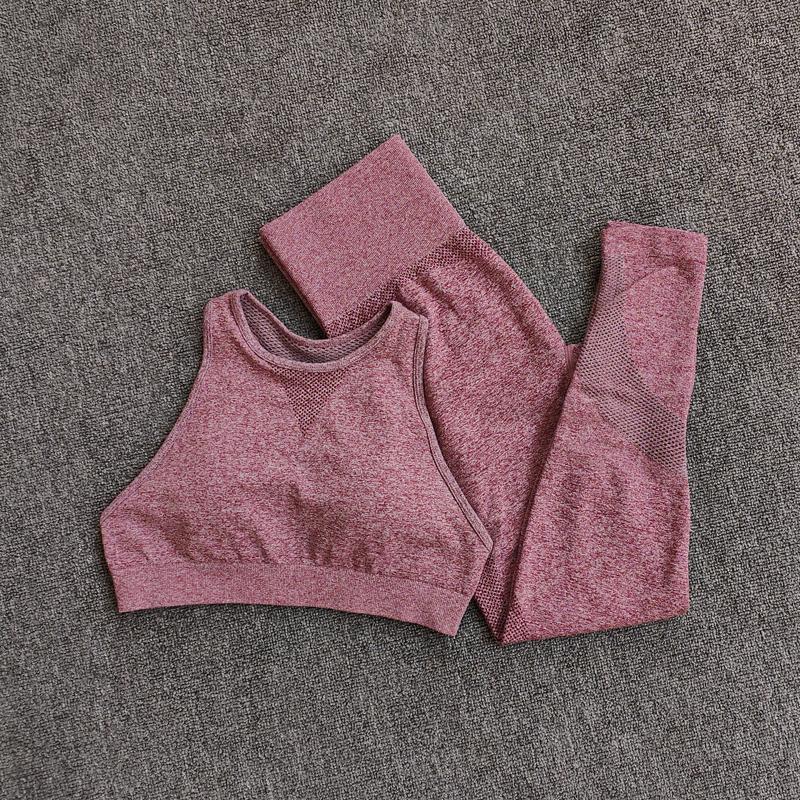 

Seamless Yoga Set Workout Sport Gym Leggings+Sports Bra Fitness Clothing For Women' Sportswear Sports Suits Outfit, Brablue