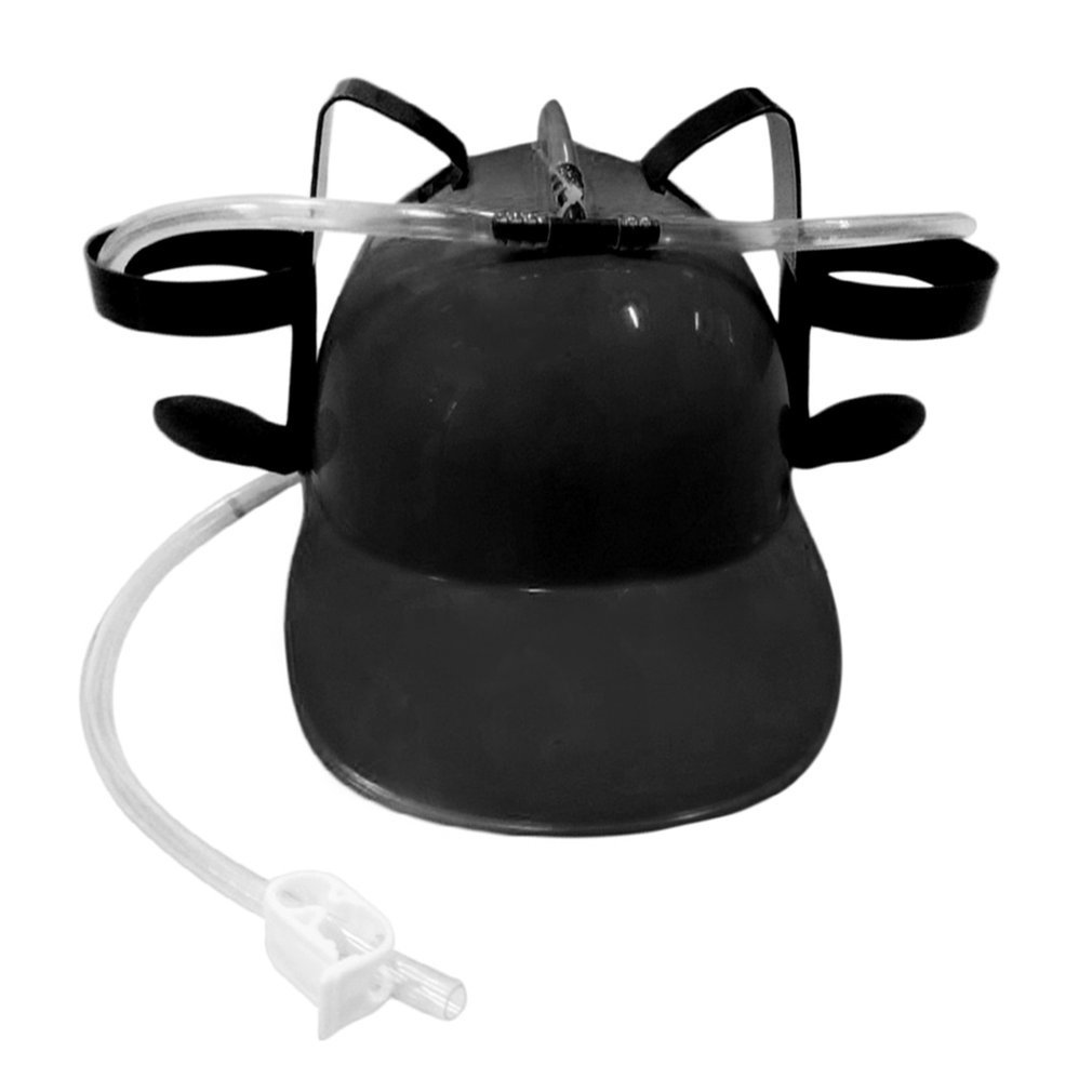Beer Soda Drinks Guzzler Helm Fun Drinking Stroke Party Black Party Game Hat 2-Eyes of Soda Beer at the Edge of Van Helm-image-692411247