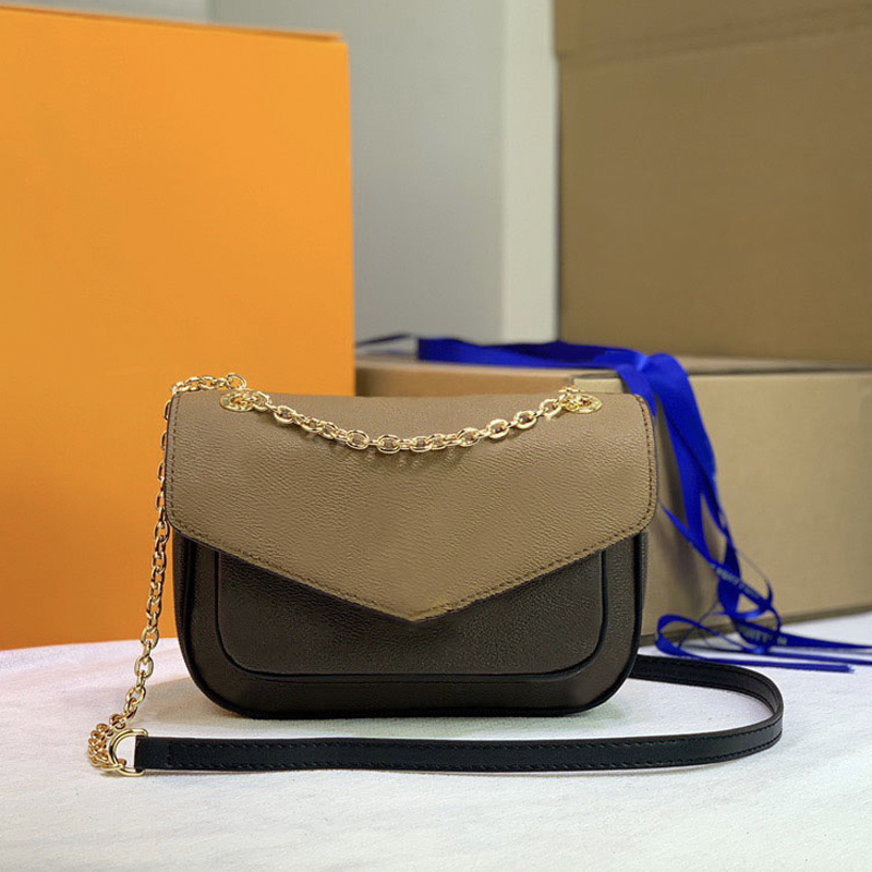 

M45592 Fashion ladies shoulder bag handbag messenger purse handbags Original high quality Luxurys Designers Bags NeoMonceau, Apricot with brown