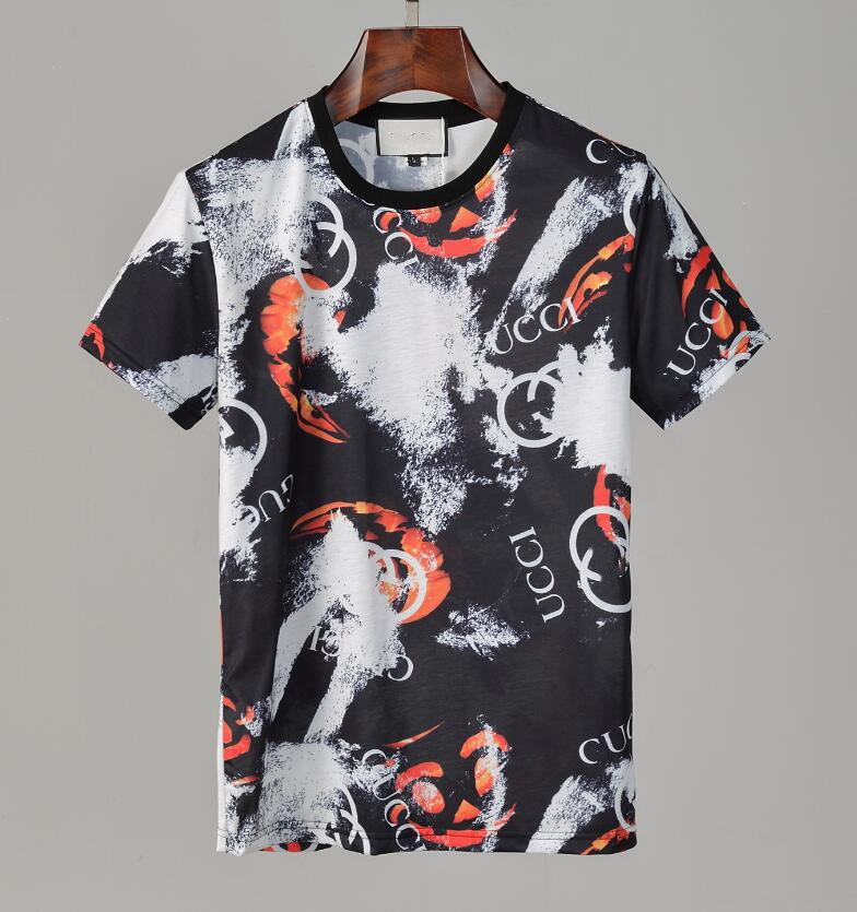 

2021 summer mens t shirt fashion simple pure cotton black and white Couples clothing casual high-quality letter embroidery M-3XL#629, White;black
