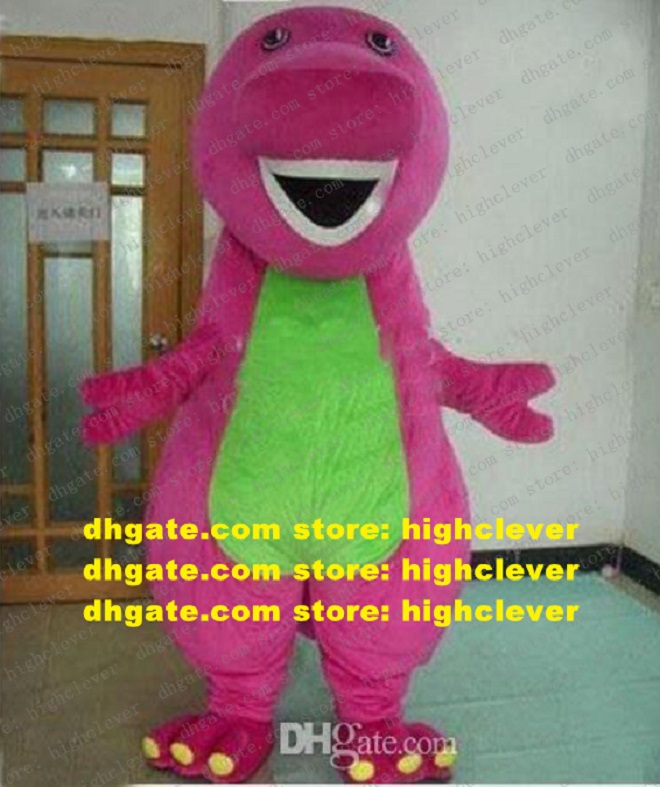 

Barney Dinosaur Mascot Costume Adult Cartoon Character Outfit Suit Prevalent Prevailing Meeting Welcome CX2016 Free Ship, As in photos