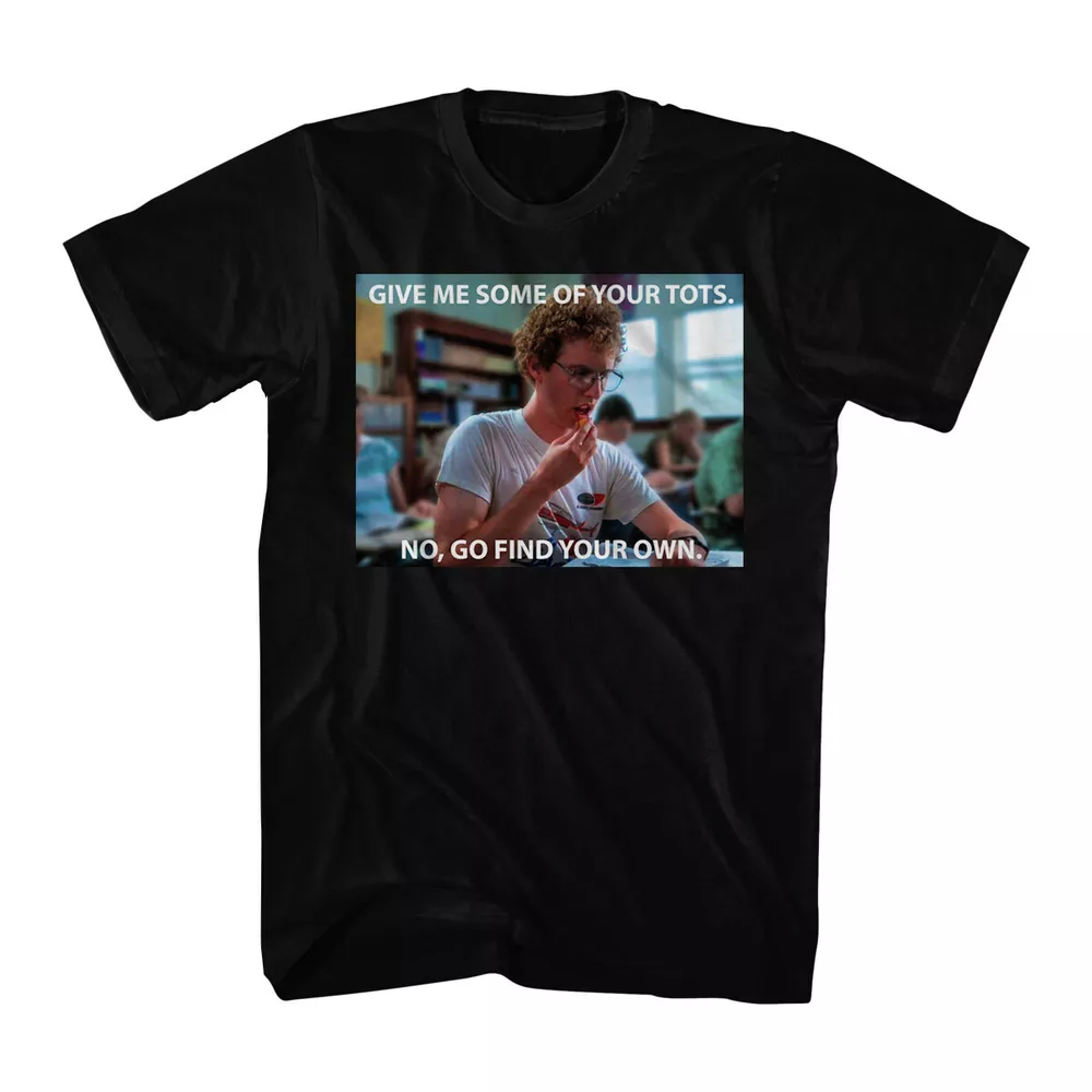 

Napoleon Dynamite Tots Men' Black T-shirt NEW Sizes -2XL, Mainly pictures