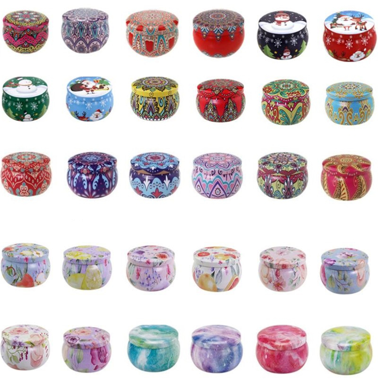 

Home Party Favor empty Candle Jar Empty Small Round Tin Box Tinplate DIY Handmade Candles Tea Cookies Candy Chocolate Storage Boxes ZC488