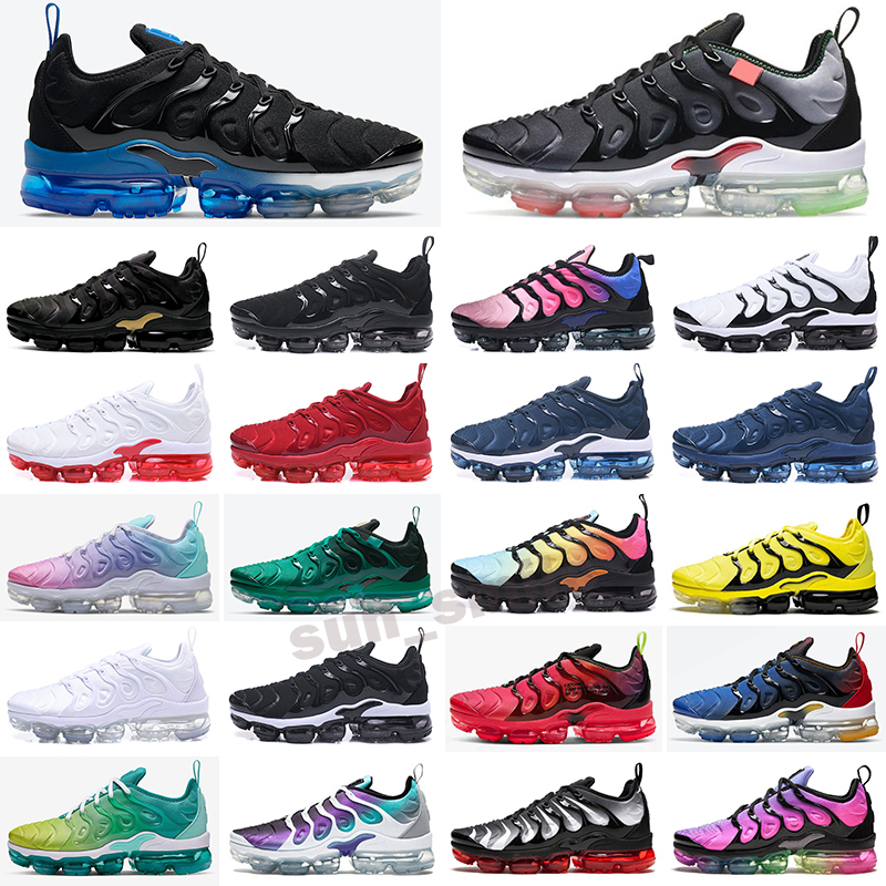 

TN plus running shoes men women Atlanta Black Royal Gold Noble Red Olive Spider Web tns mens womens trainers sport sneakers oversize 36-45, Color 6