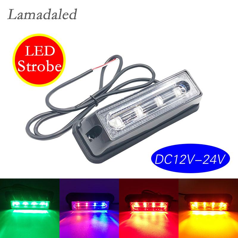 

Emergency Lights 12V 24V Led Strobe Car Truck Trailer Side Marker Light Waterproof Automobiles Hazard Warning