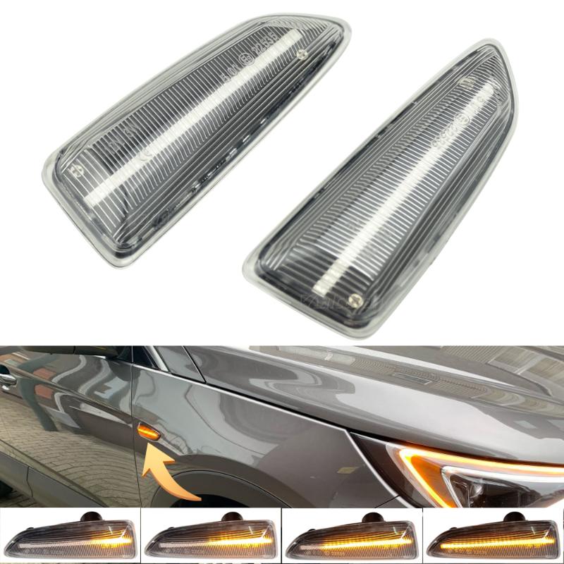 

Emergency Lights LED Turn Signal Light Side Marker Indicator For Regal Zafira C Astra J K Crossland Grandland X Insignia B