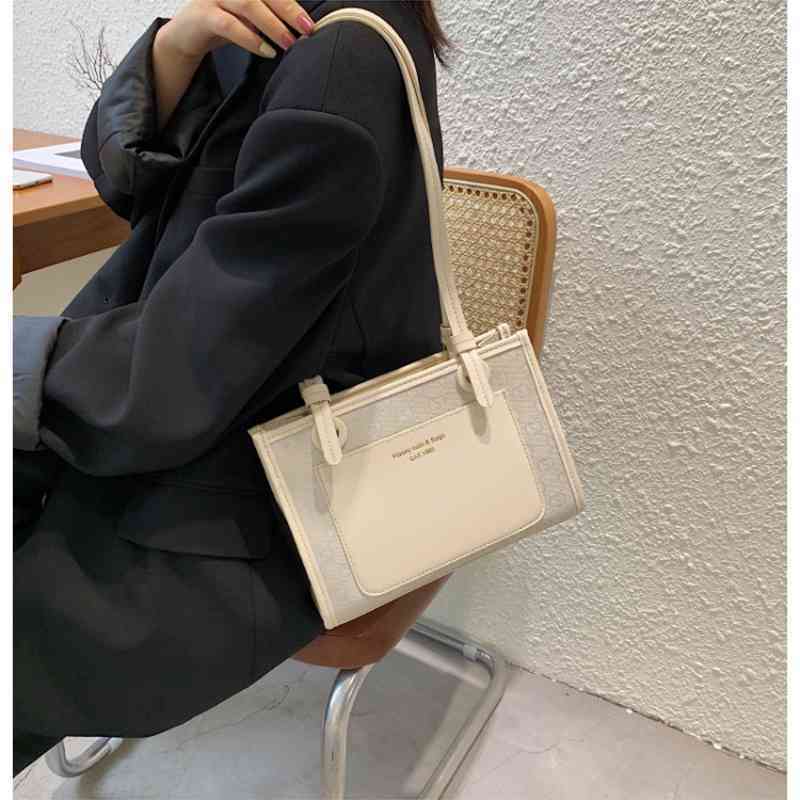 

Design new large capacity Totes Shoulder Bag versatile portable armpit bag purse, Light brown