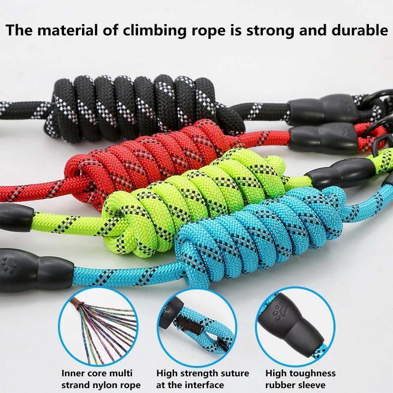 

Dog Collars & Leashes Strong Leash With Comfortable Padded Handle And Highly Reflective Threads For Medium Large Dogs Harness1