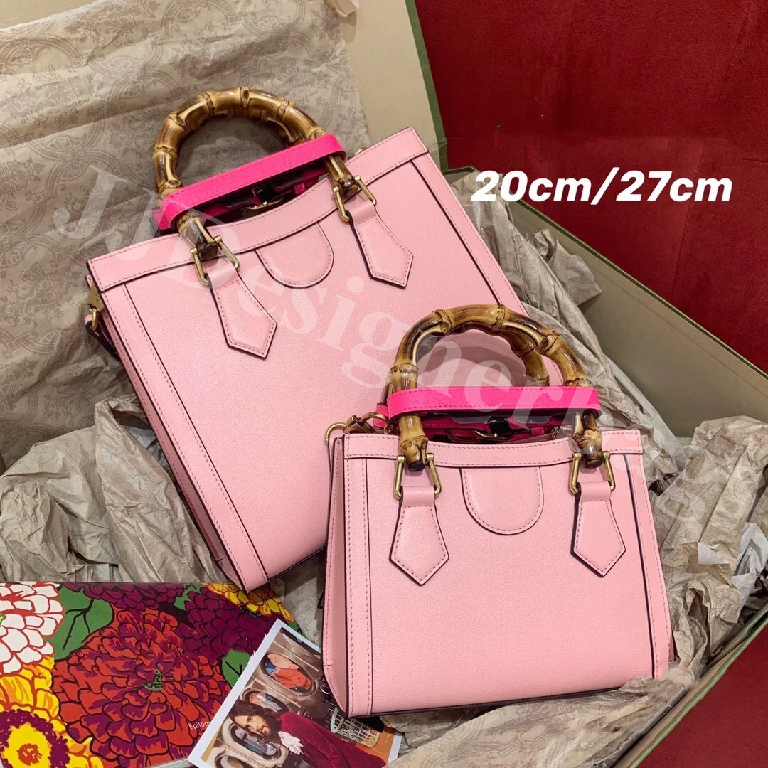 

5A+ Top quality Diana Bamboo G tote Luxury designers bags designer handbag Genuine leather Shoulder womens Purse Fashion cross bag, Black