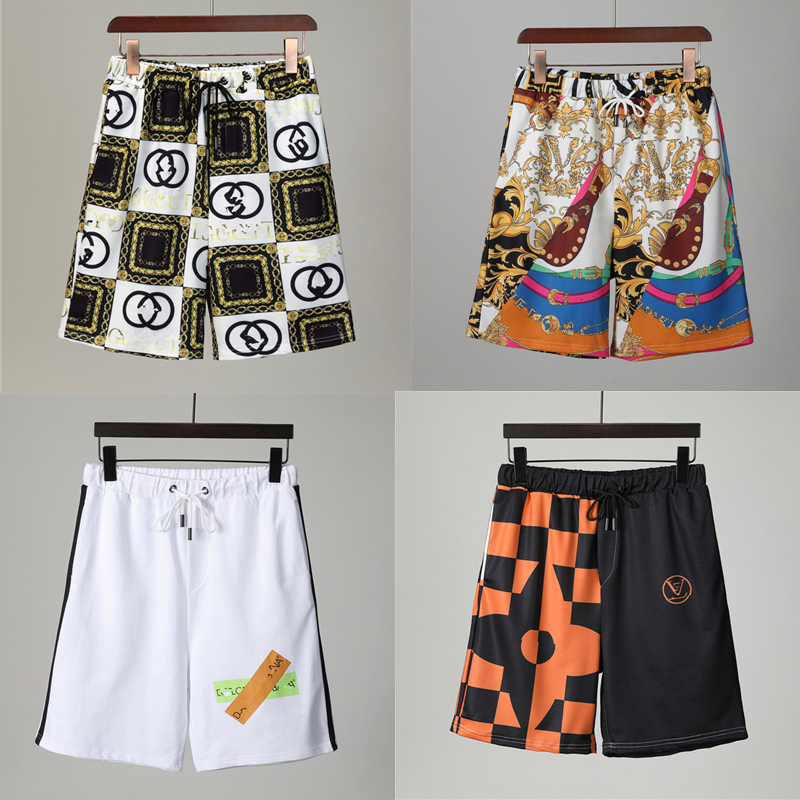 

2021 Mens Summer Fashion Shorts Designers Board Short Gym Mesh Sportswear Quick Drying SwimWear Printing Man S Clothing Swim Beach Pants Asi, White;black
