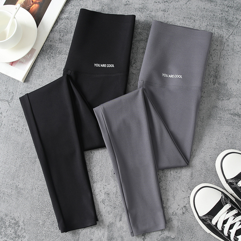 Shark Are Worn Outside. Women's Style in Spring, Summer and Autumn Is . Pressure Leggings Yoga Thin Leg Bar-bie Pants