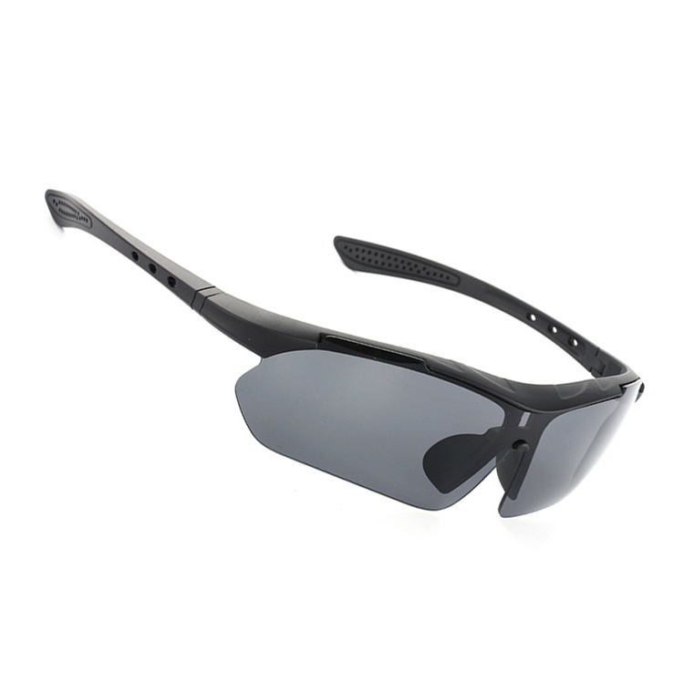 

Cycling glasses outdoor high definition myopia sun sports wind PC / 089 frosted, White;black