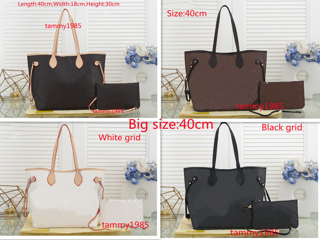 

5 colors Beige inside Tote bag bags High Quality Ladies Handbag Large Capacity Shoulder Tote Day Clutch Bag Wallet, Brown grid + beige inside