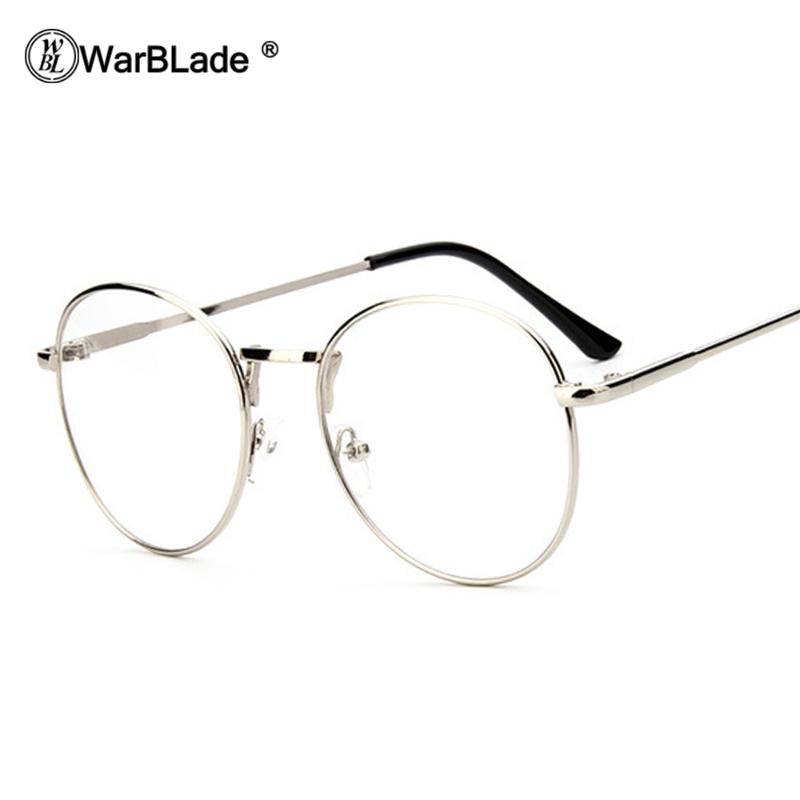 

WarBLade Men Women Vintage Retro Round Frame Clear Lens Eyeglasses Unisex Glasses Nerd Spectacles Sunglasses Fashion Frames, Black
