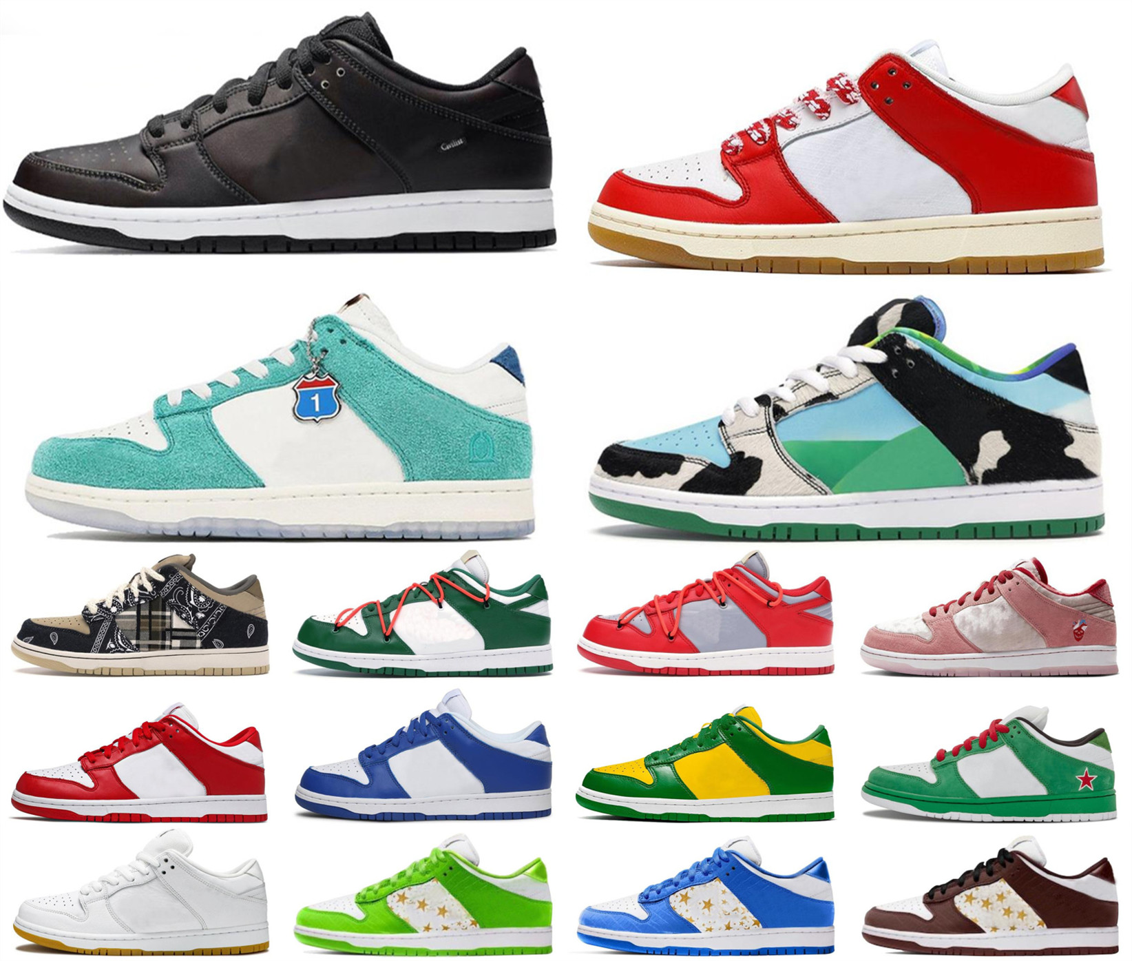 

Low tie-dye Blue Black dunks Running shoes Syracuse habibi Varsity Royal Shadow Orange elephant women men trainers sport sneakers