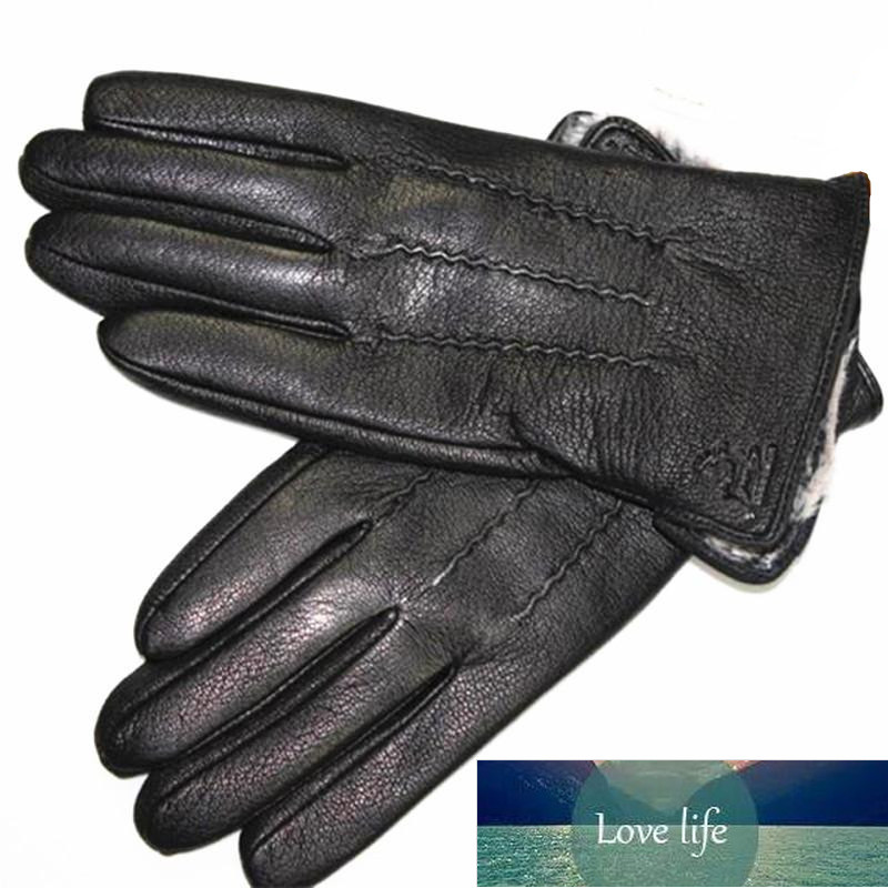 

Goatskin Deerskin Gloves Men's Leather New Thin Fleece Lining Winter Warmth and Thickening Outdoor Motorcycle Riding and Driving Factory price expert design