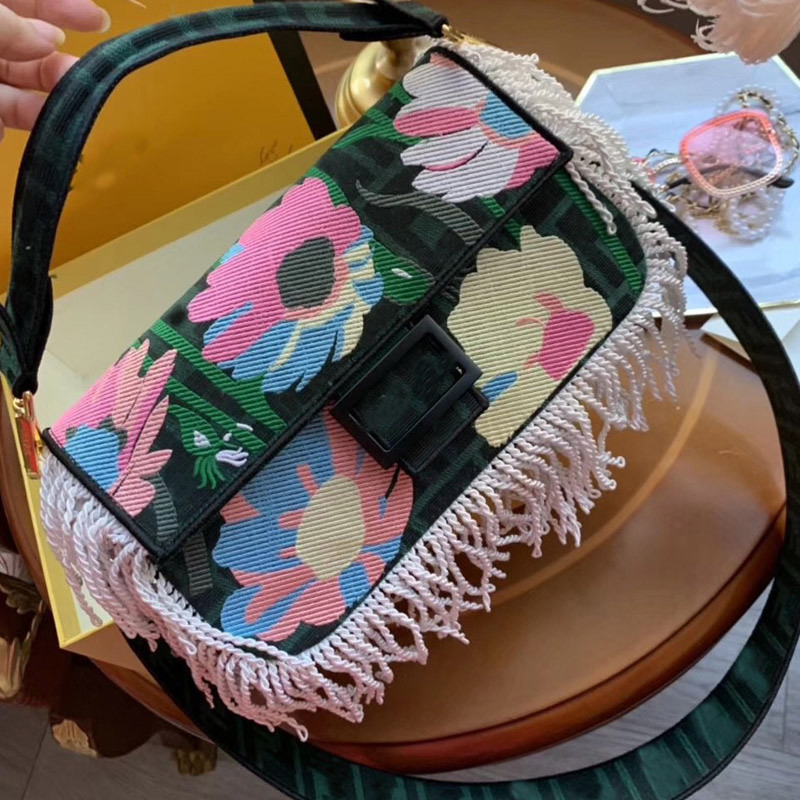 

Handbags Famous Letter Floral Lace Patchwork Shoulder Bag Lady Tote Bag Metal Buckle Crossbody Messenger Bags Quilted Flap Bag Wallet 20201