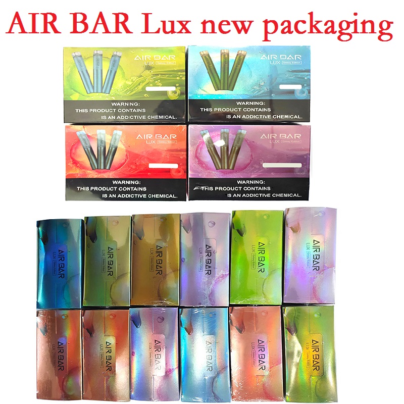

Newest packaging Air Bar Lux Disposable Vape Pen E Cigarette Device With 500mAh Battery 2.7ml Pods 1000 Puffs Dab Airbar Kit VS Puff XXL