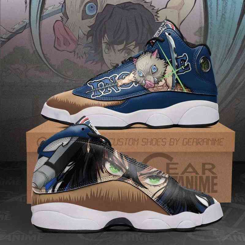 

Custom Hashibira Inosuke Anime Demon Slayer Printed Diy Aj13 Running Shoes Unisex Casual Breathable Athletic Tennis Sport Sneakers Mens, Others